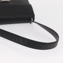 Salvatore Ferragamo Vala Shoulder Bag Leather Black Silver Auth bs31823-8