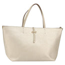 Salvatore Ferragamo Gancini Tote Bag Leather Gold Tone Auth bs31825-1