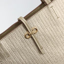 Salvatore Ferragamo Gancini Tote Bag Leather Gold Tone Auth bs31825-14