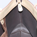 Salvatore Ferragamo Gancini Tote Bag Leather Gold Tone Auth bs31825-19