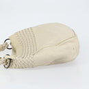 BOTTEGA VENETA INTRECCIATO Schultertasche Leder Beige Auth bs31827-4