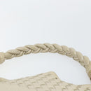 BOTTEGA VENETA INTRECCIATO Schultertasche Leder Beige Auth bs31827-8