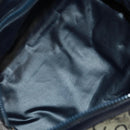 CELINE C Sulky Boston Bag Canvas Navy Gold Auth bs31830-10