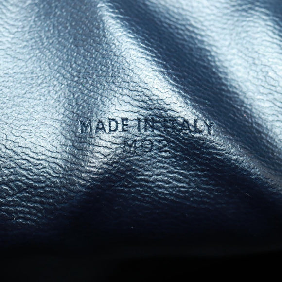 CELINE C Sulky Boston Bag Canvas Navy Gold Auth bs31830