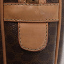 CELINE Macadam Canvas Business Bag PVC Brown Gold Auth bs31835-12