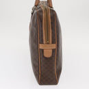 CELINE Macadam Canvas Business Bag PVC Brown Gold Auth bs31835-3