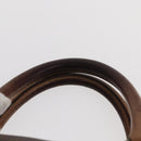 CELINE Macadam Canvas Business Bag PVC Brown Gold Auth bs31835-8