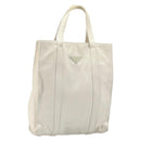 PRADA Hand Bag Satin White Auth bs31836-1