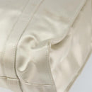 PRADA Hand Bag Satin White Auth bs31836-14