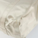 PRADA Hand Bag Satin White Auth bs31836-16