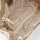 PRADA Hand Bag Satin White Auth bs31836-10