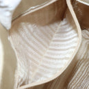 PRADA Hand Bag Satin White Auth bs31836-22