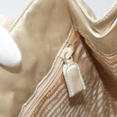 PRADA Hand Bag Satin White Auth bs31836-23