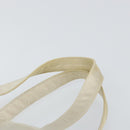 PRADA Hand Bag Satin White Auth bs31836-8