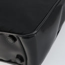 PRADA Tote Bag Nylon Enamel Black Silver Auth bs31837-9