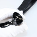 PRADA Tote Bag Nylon Enamel Black Silver Auth bs31837-10