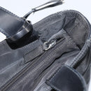 PRADA Tote Bag Nylon Enamel Black Silver Auth bs31837-19