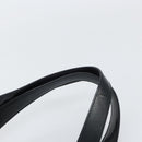 PRADA Tote Bag Nylon Enamel Black Silver Auth bs31837-8