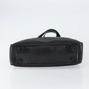 PRADA Tote Bag Nylon Enamel Black Silver Auth bs31837-5