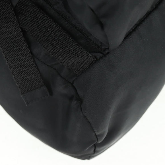 PRADA Backpack Nylon Black Silver Auth bs31838