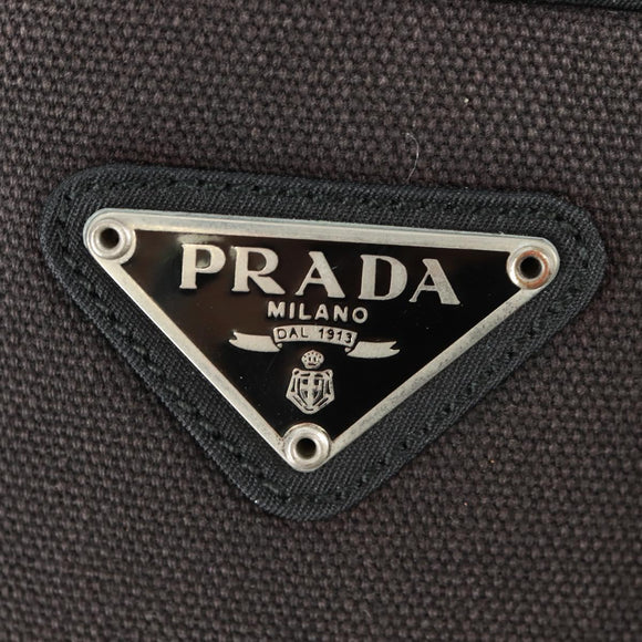PRADA Backpack Nylon Black Silver Auth bs31838