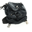 PRADA Backpack Nylon Black Silver Auth bs31838-23