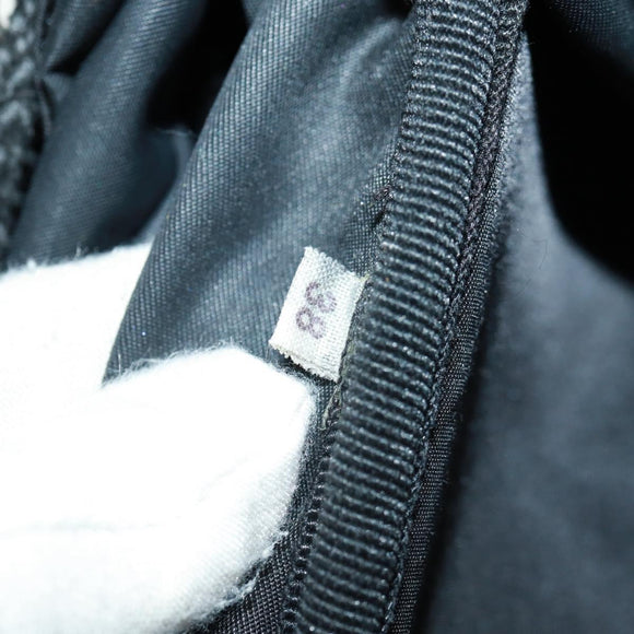 PRADA Backpack Nylon Black Silver Auth bs31838