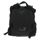 PRADA Backpack Nylon Black Silver Auth bs31838-2