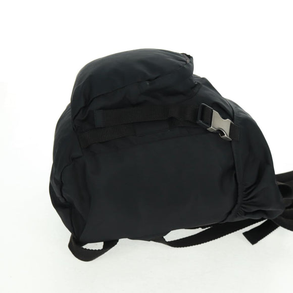 PRADA Backpack Nylon Black Silver Auth bs31838