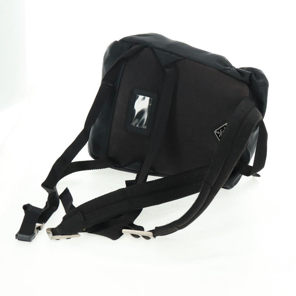 PRADA Backpack Nylon Black Silver Auth bs31838