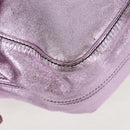 VALENTINO Hand Bag Leather Pink Gold Auth bs31839-14