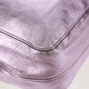 VALENTINO Hand Bag Leather Pink Gold Auth bs31839-16