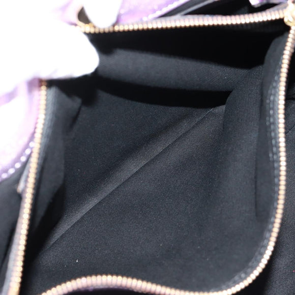 VALENTINO Hand Bag Leather Pink Gold Auth bs31839