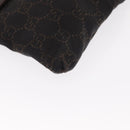 GUCCI GG Canvas Waist Bag Black Silver 28566 Auth bs31844-10