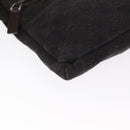 GUCCI GG Canvas Waist Bag Black Silver 28566 Auth bs31844-12