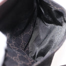 GUCCI GG Canvas Waist Bag Black Silver 28566 Auth bs31844-21