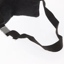 GUCCI GG Canvas Waist Bag Black Silver 28566 Auth bs31844-7