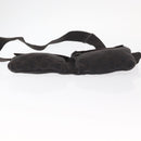 GUCCI GG Canvas Waist Bag Black Silver 28566 Auth bs31844-9