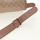 GUCCI GG Supreme Shoulder Bag PVC Pink Gold 201732 Auth bs31845-11