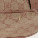 GUCCI GG Supreme Shoulder Bag PVC Pink Gold 201732 Auth bs31845-14