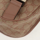 GUCCI GG Supreme Shoulder Bag PVC Pink Gold 201732 Auth bs31845-16