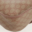 GUCCI GG Supreme Shoulder Bag PVC Pink Gold 201732 Auth bs31845-18