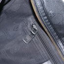 GUCCI GG Canvas GG Implementation Body Bag PVC Black Silver 211110 Auth bs31846-22