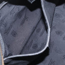 GUCCI GG Canvas GG Implementation Body Bag PVC Black Silver 211110 Auth bs31846-23