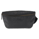 GUCCI GG Canvas GG Implementation Body Bag PVC Black Silver 211110 Auth bs31846-13