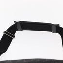 GUCCI GG Canvas GG Implementation Body Bag PVC Black Silver 211110 Auth bs31846-14