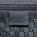 GUCCI Boston Bag Nylon Black Silver 122324 Auth bs31848-20