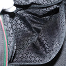 GUCCI Boston Bag Nylon Black Silver 122324 Auth bs31848-25
