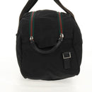 GUCCI Boston Bag Nylon Black Silver 122324 Auth bs31848-4