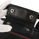 GUCCI Boston Bag Nylon Black Silver 122324 Auth bs31848-9